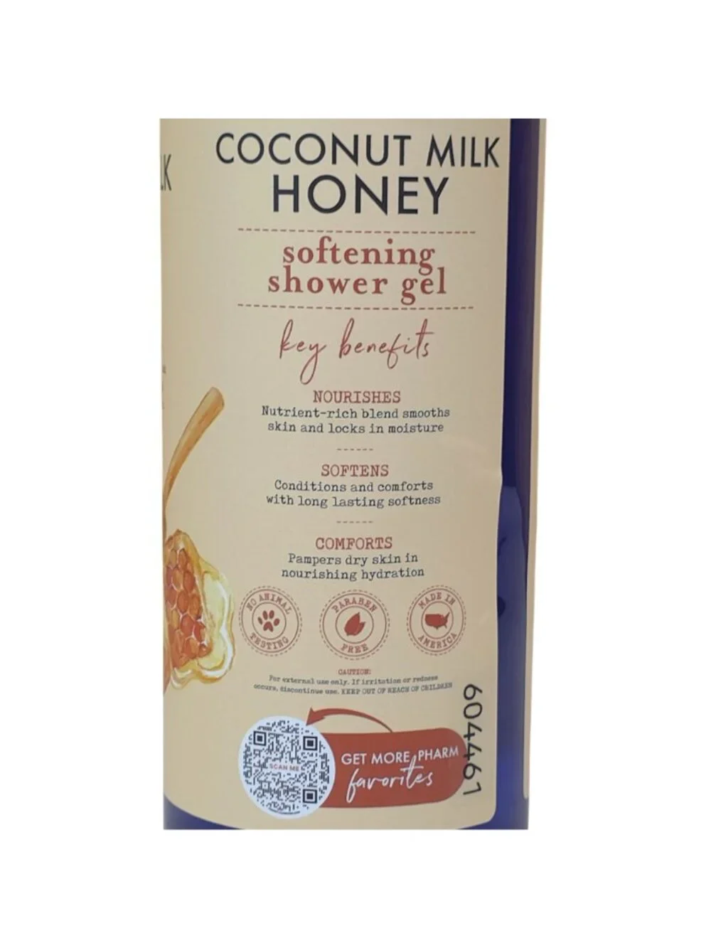 Pharm to Table Coconut Milk & Honey Softening Shower Gel 32 oz Shea Butter